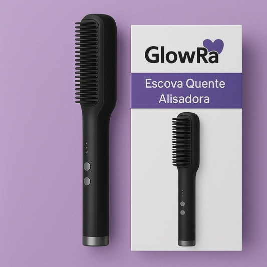 GlowSmooth™ Escova Quente Alisadora